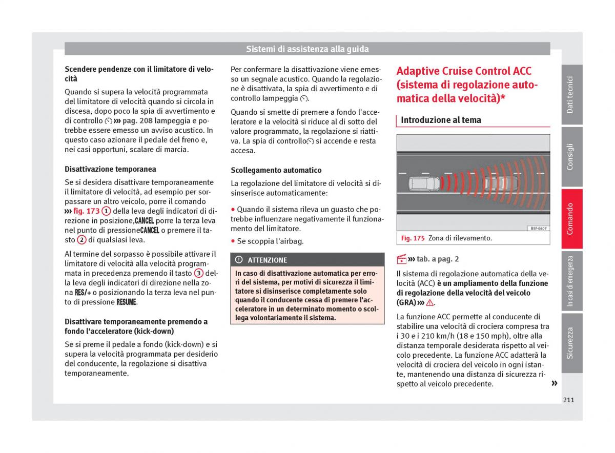 Seat Ateca manuale del proprietario / page 213