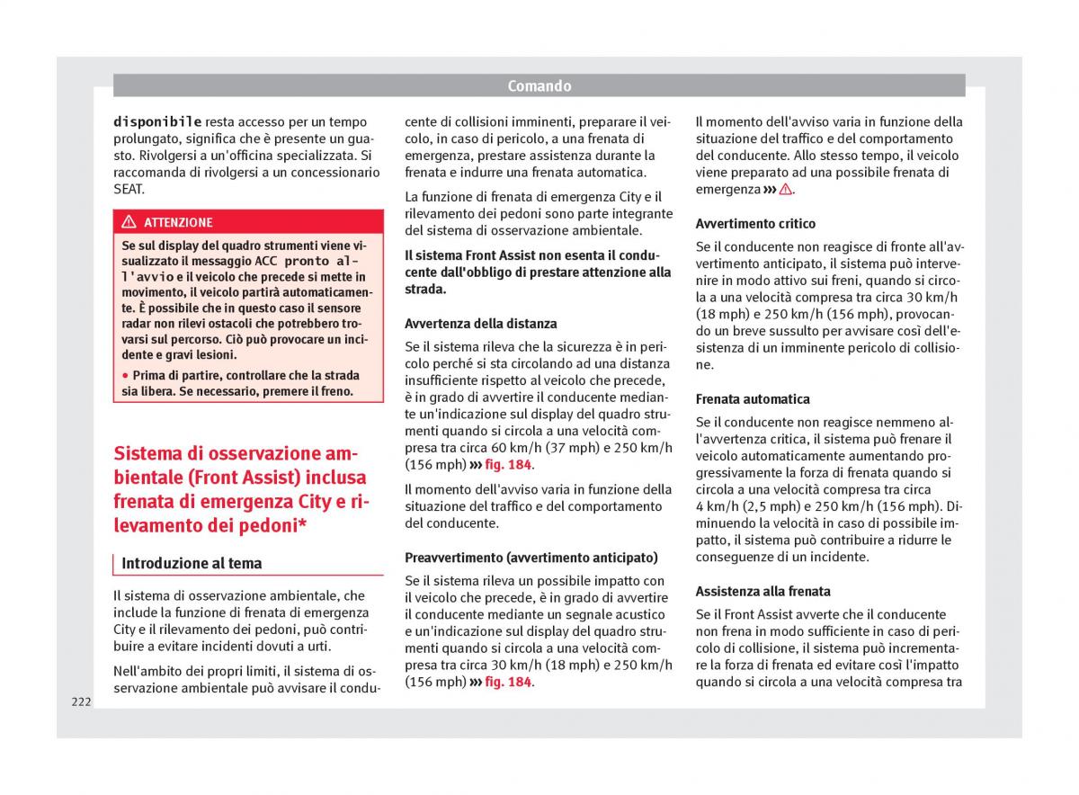 Seat Ateca manuale del proprietario / page 224