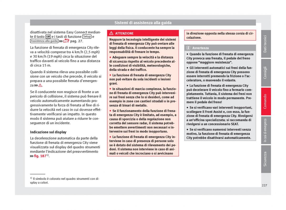 Seat Ateca manuale del proprietario / page 229