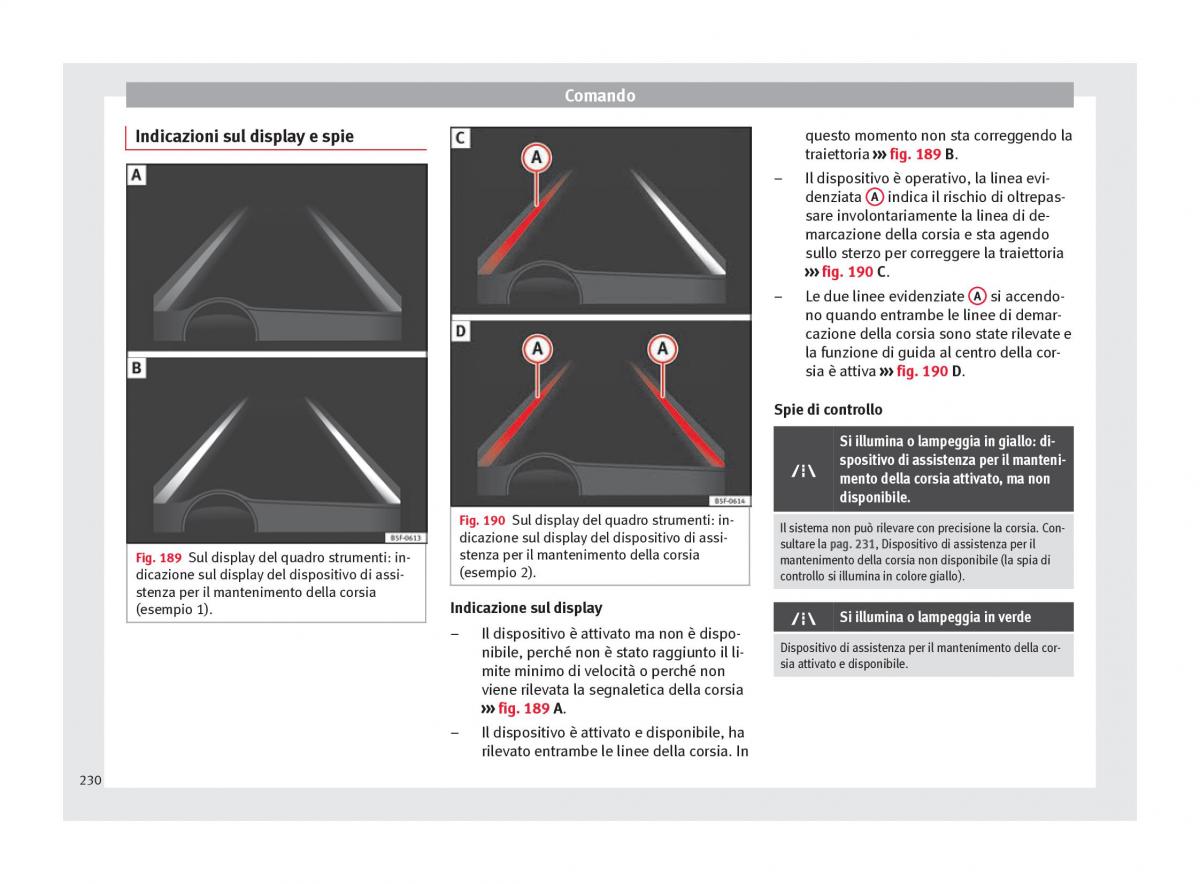 Seat Ateca manuale del proprietario / page 232