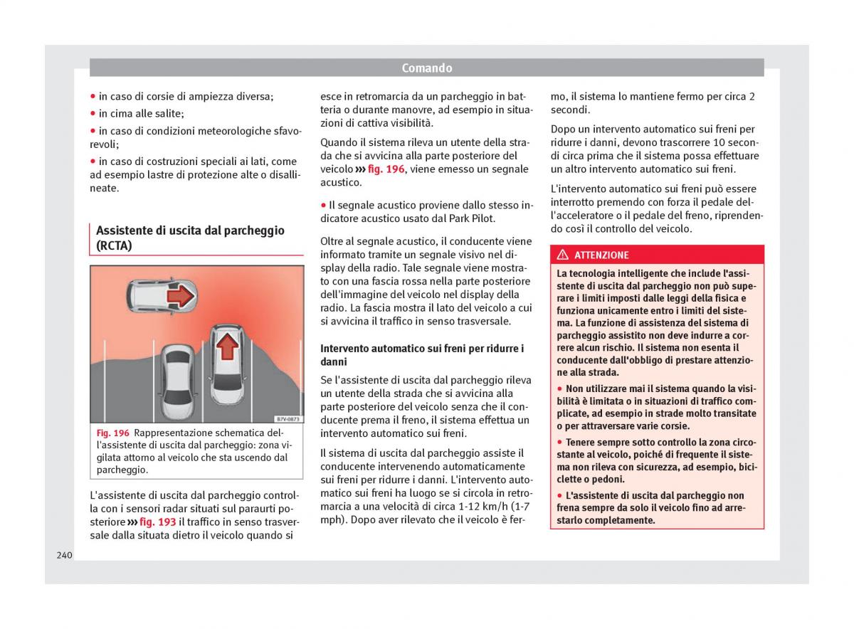 Seat Ateca manuale del proprietario / page 242