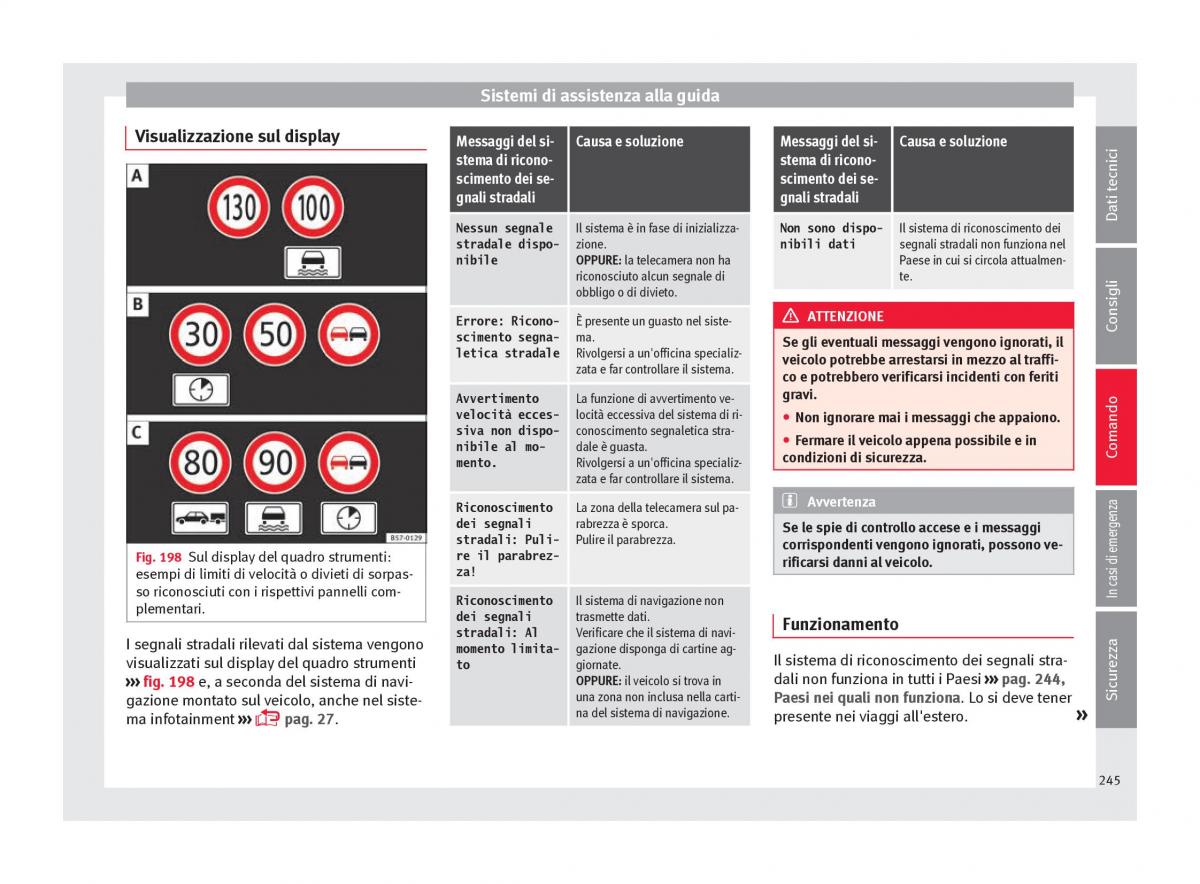 Seat Ateca manuale del proprietario / page 247