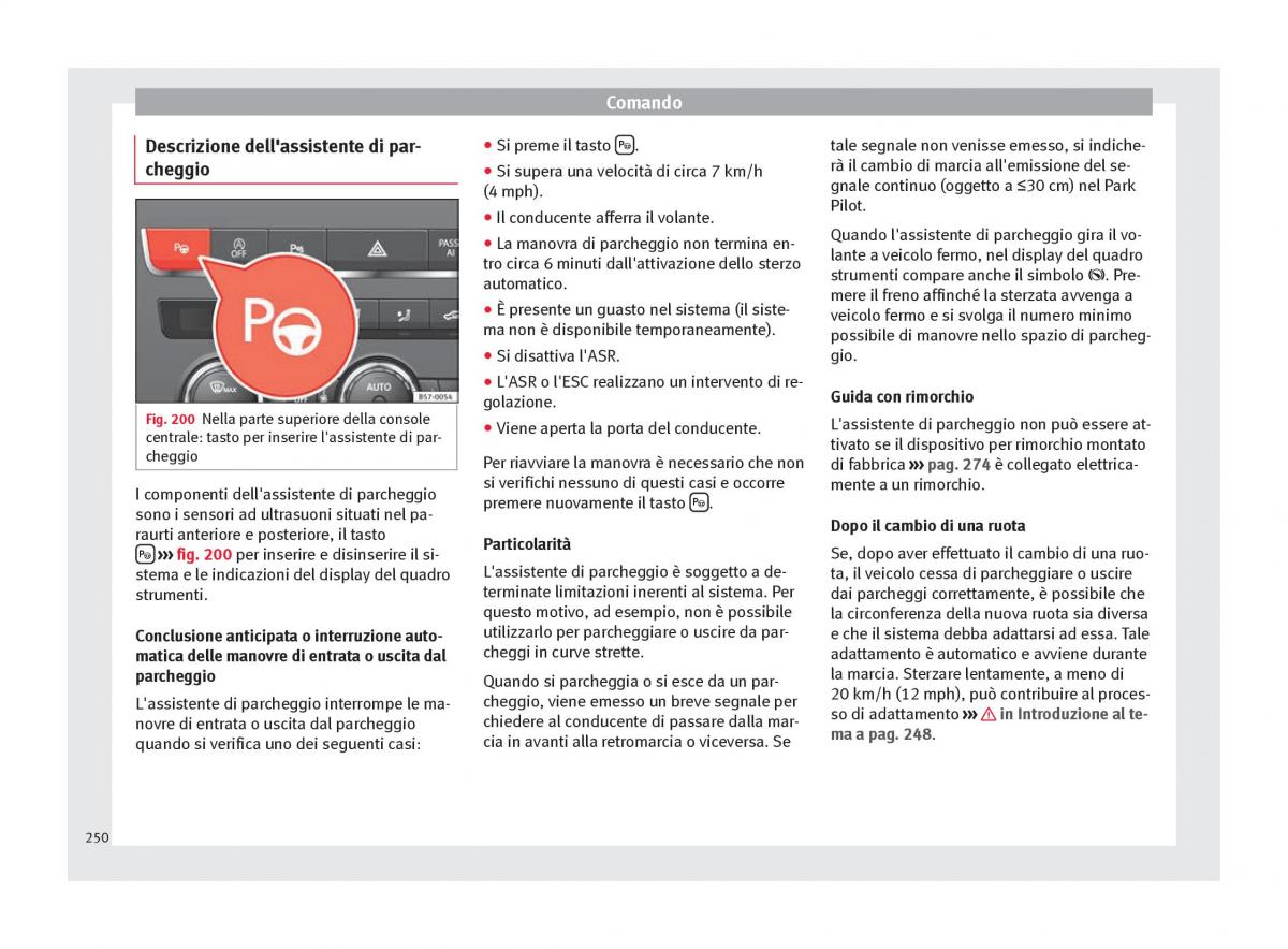 Seat Ateca manuale del proprietario / page 252