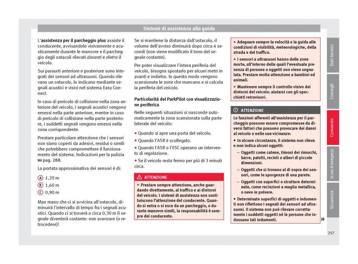 Seat Ateca manuale del proprietario / page 259