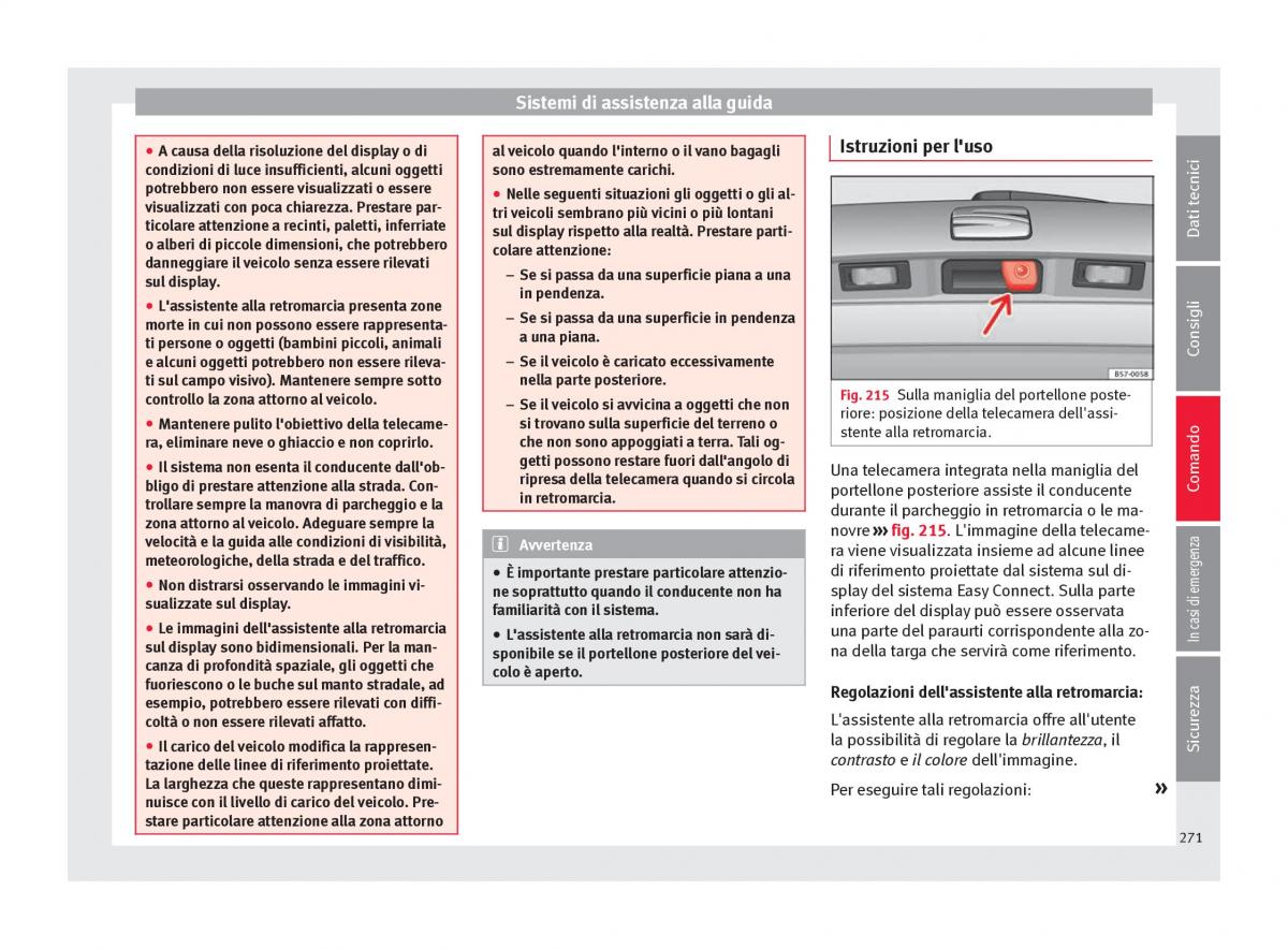 Seat Ateca manuale del proprietario / page 273