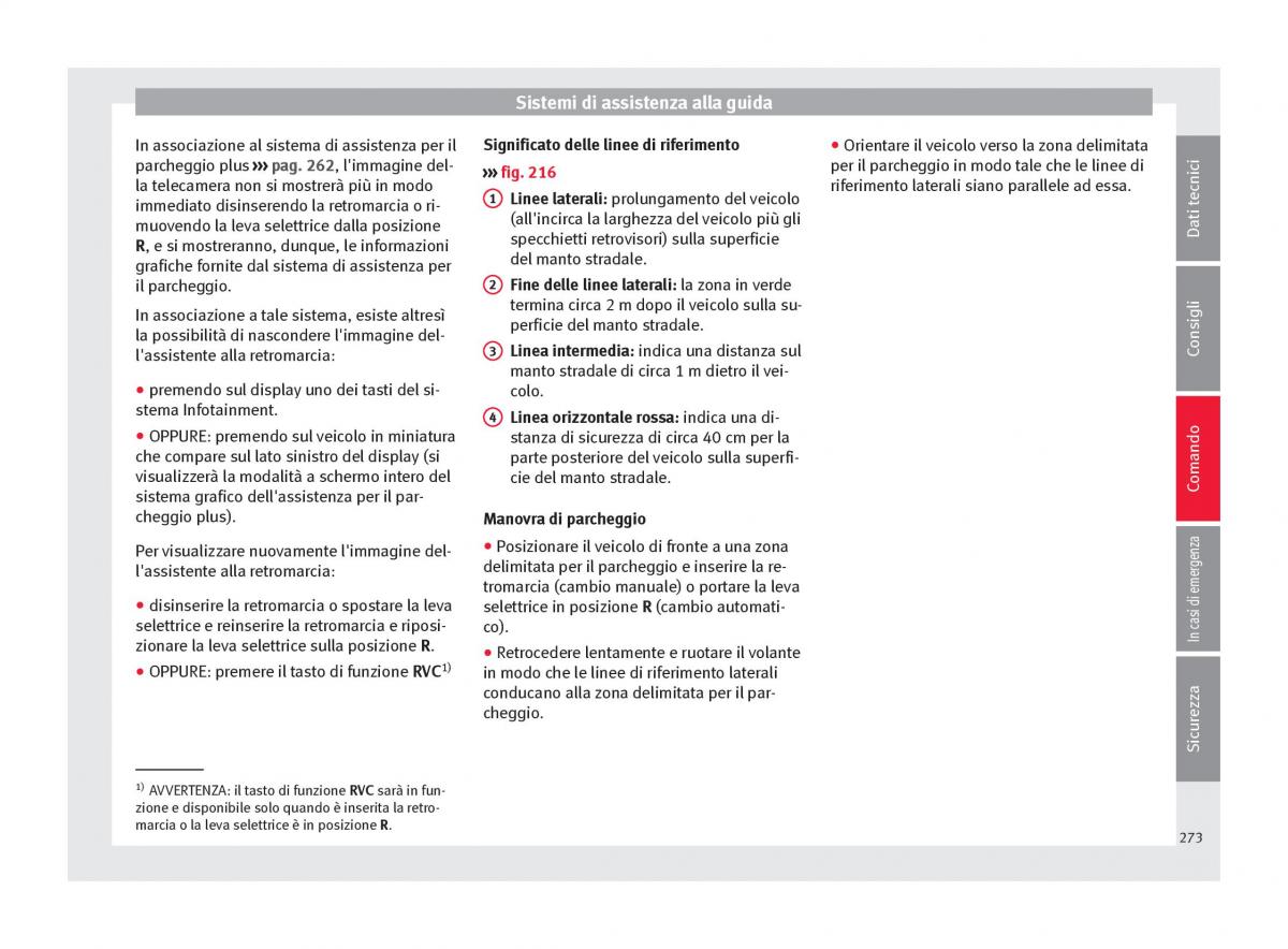 Seat Ateca manuale del proprietario / page 275