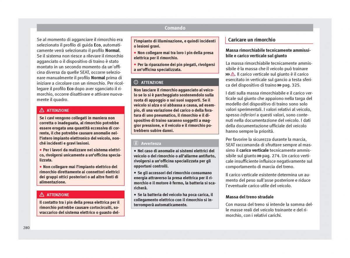 Seat Ateca manuale del proprietario / page 282