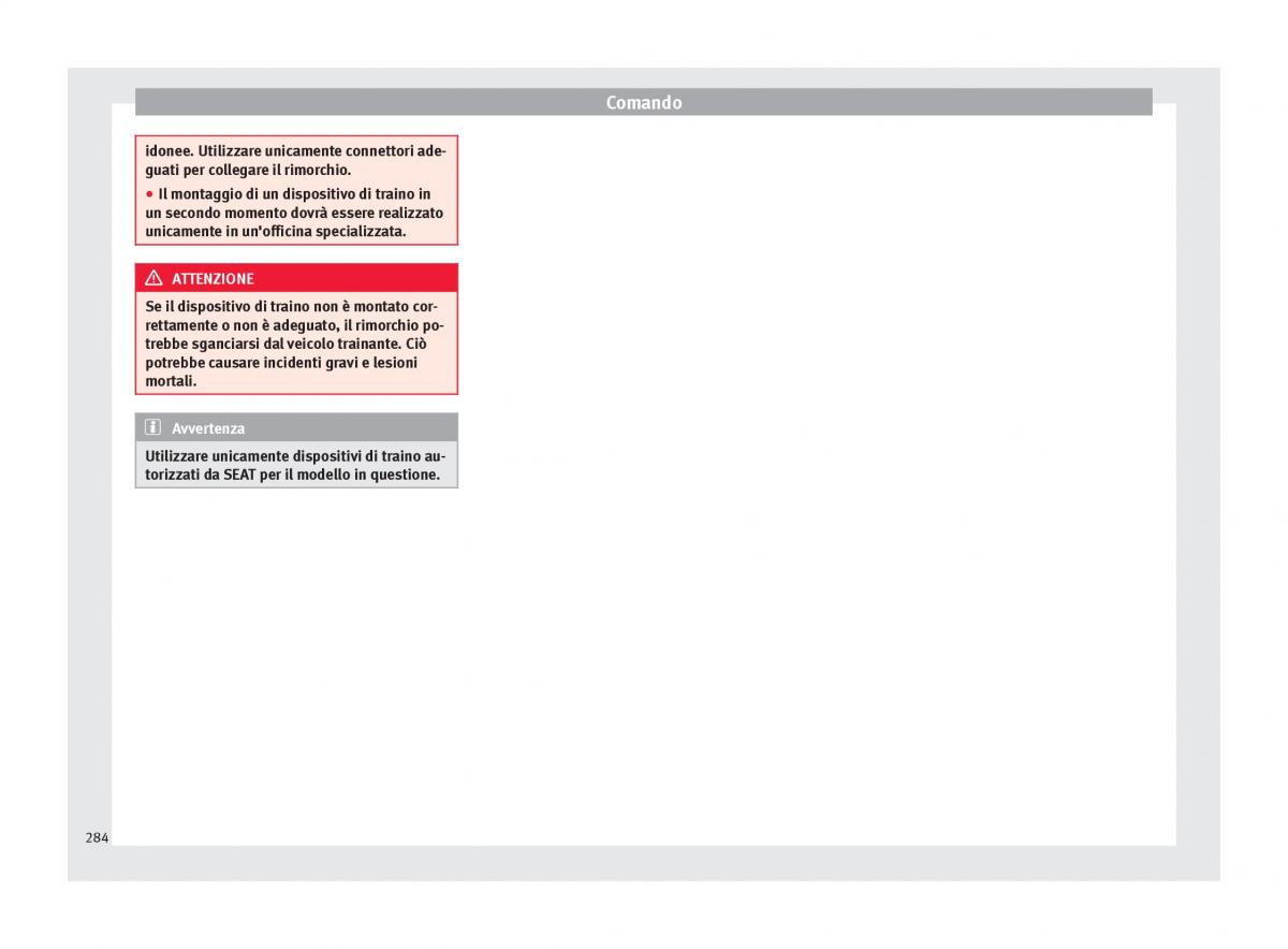 Seat Ateca manuale del proprietario / page 286