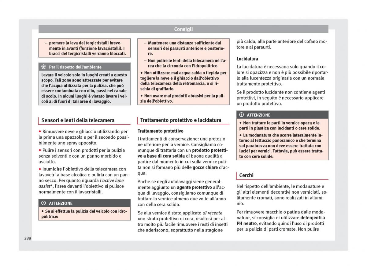 Seat Ateca manuale del proprietario / page 290