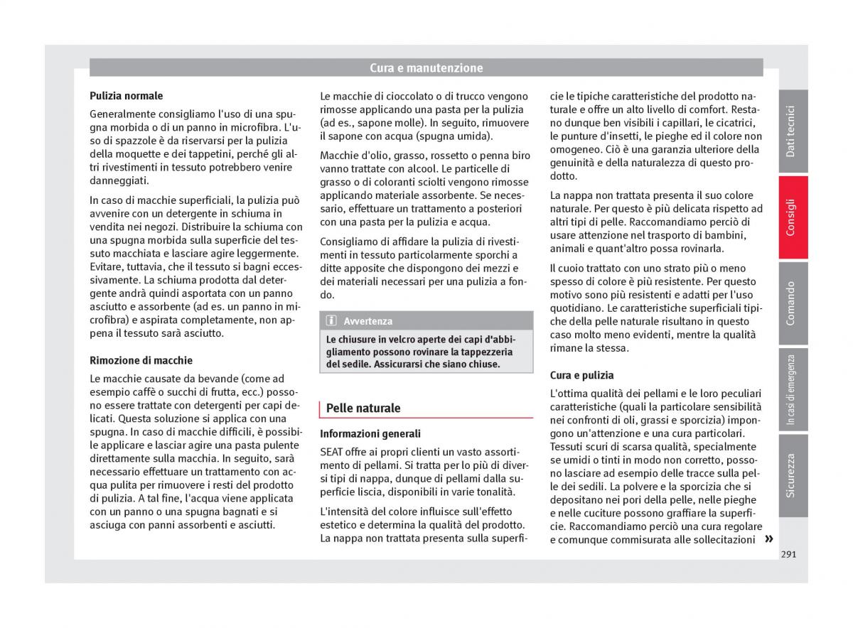 Seat Ateca manuale del proprietario / page 293