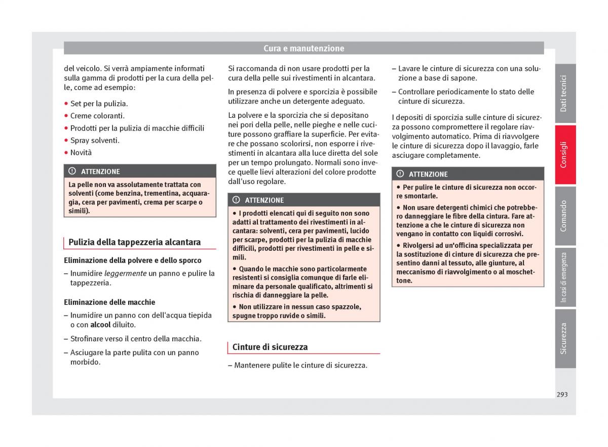 Seat Ateca manuale del proprietario / page 295