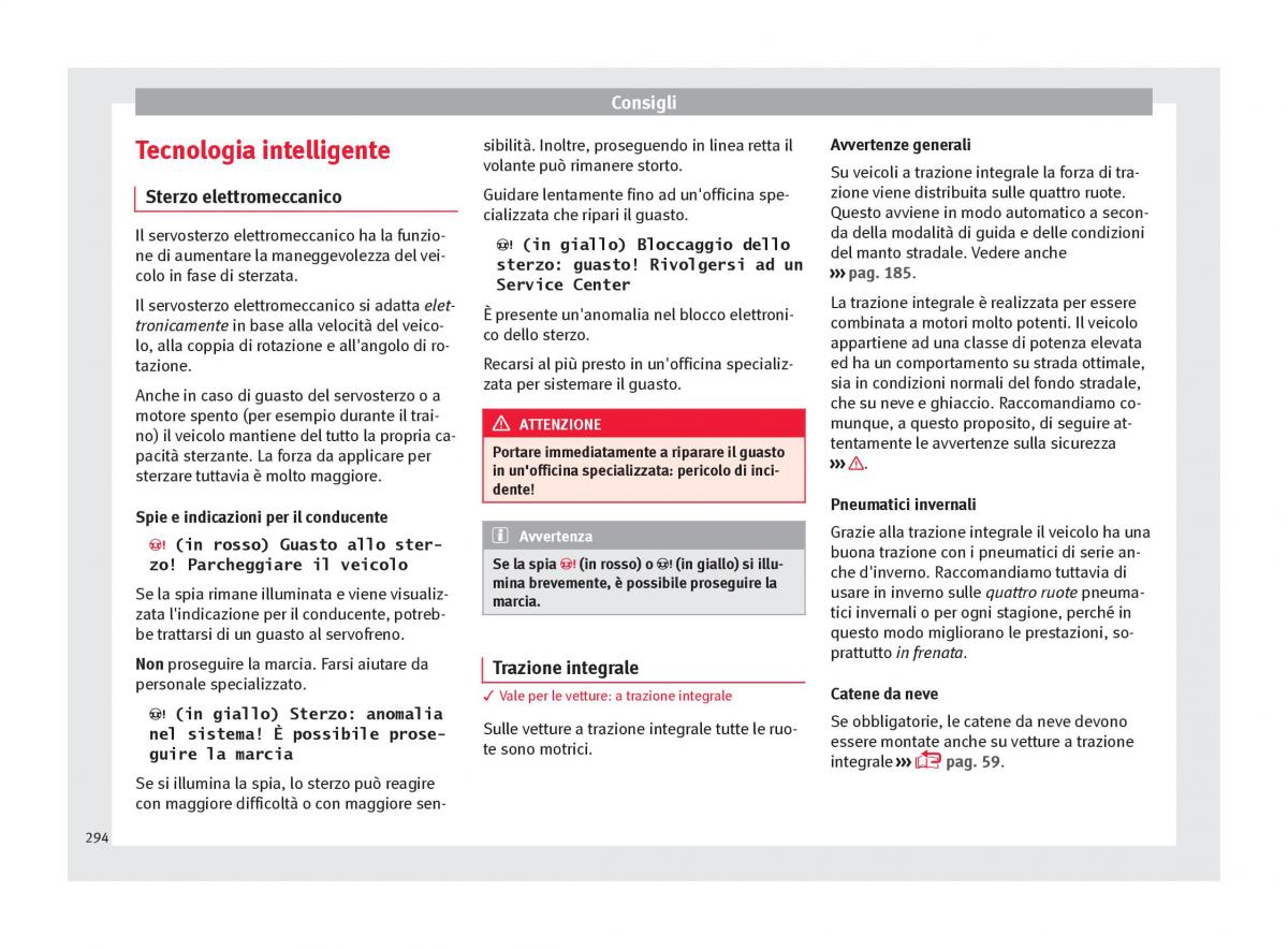 Seat Ateca manuale del proprietario / page 296