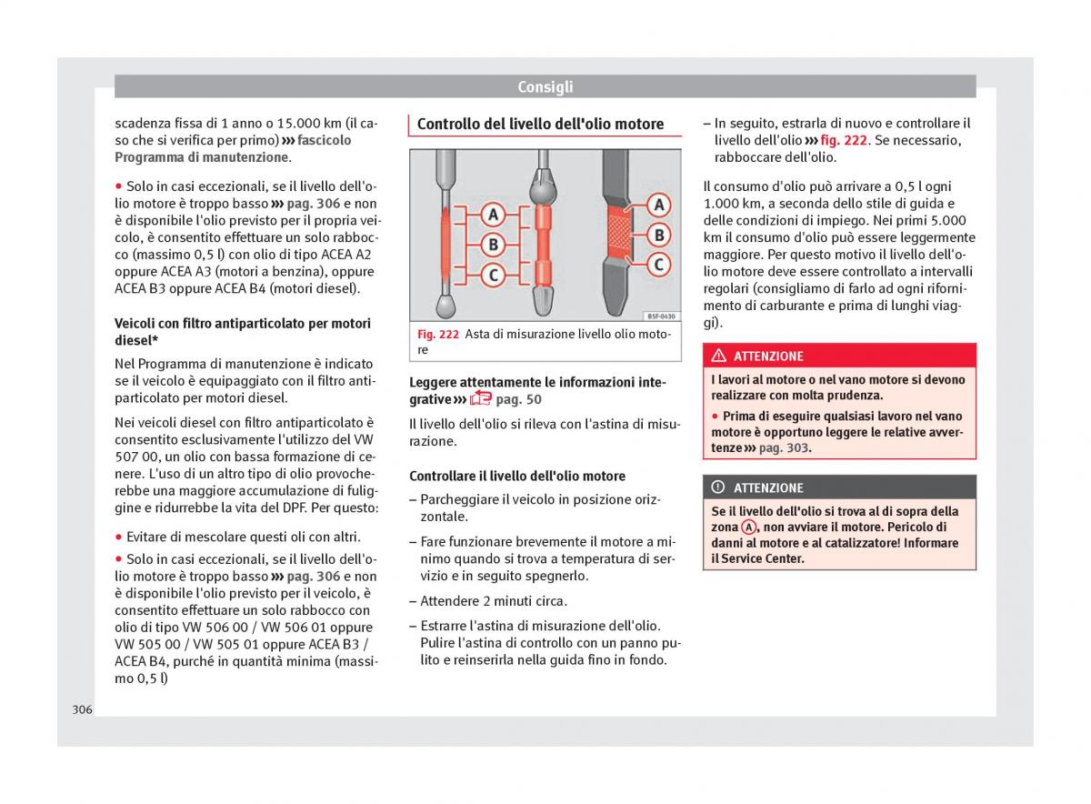 Seat Ateca manuale del proprietario / page 308