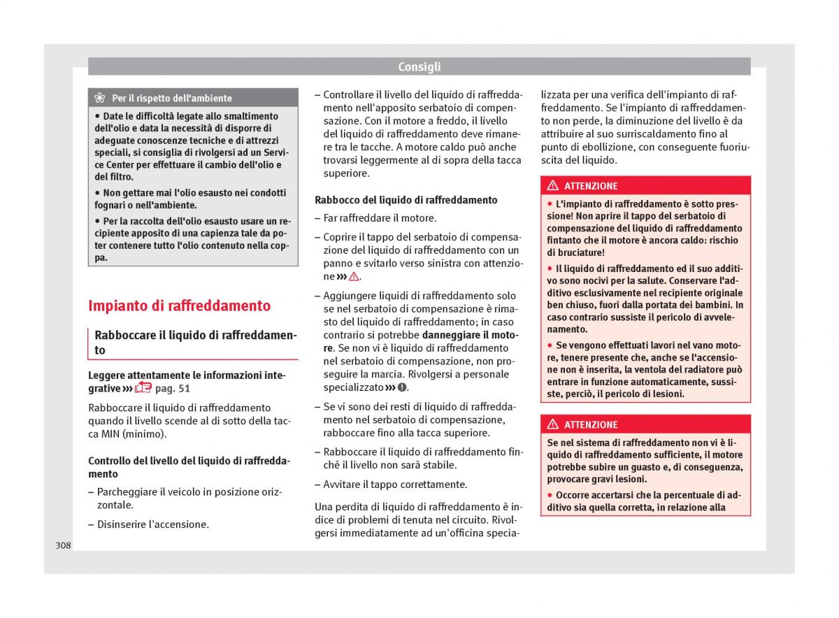 Seat Ateca manuale del proprietario / page 310