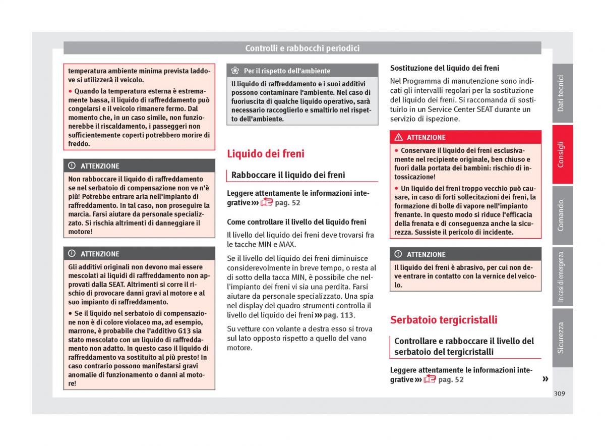 Seat Ateca manuale del proprietario / page 311