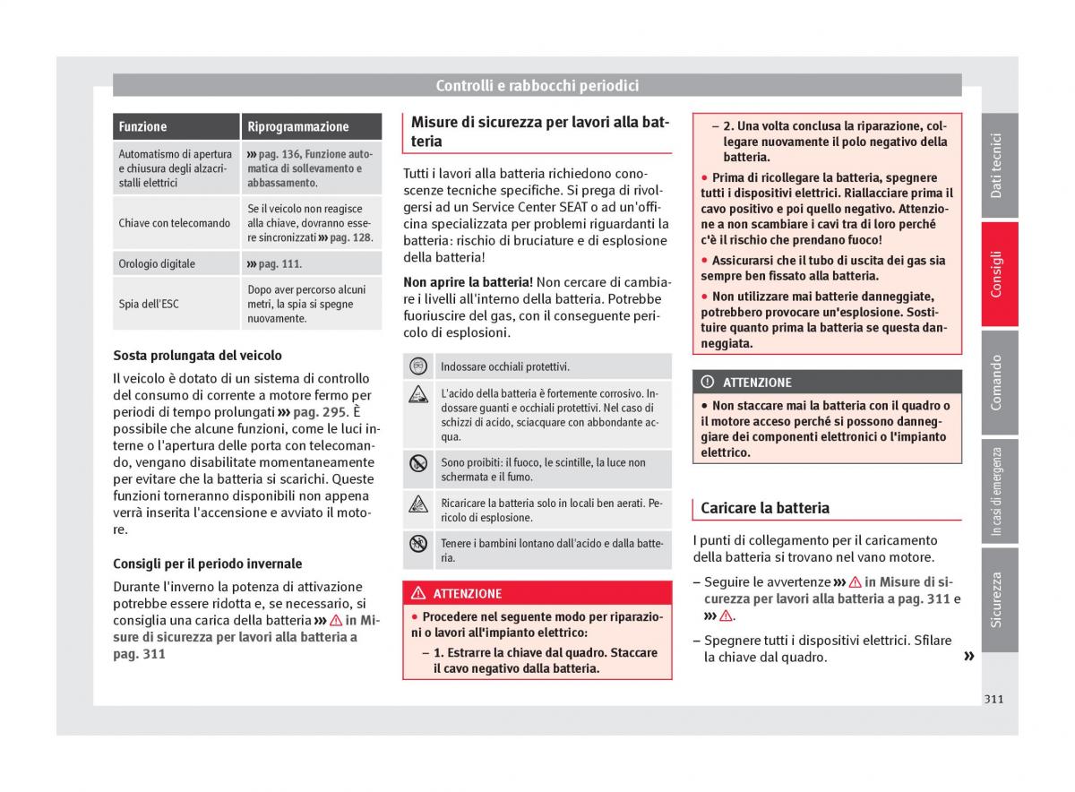 Seat Ateca manuale del proprietario / page 313