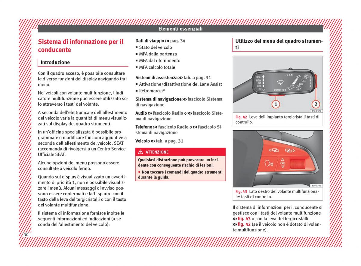 Seat Ateca manuale del proprietario / page 32