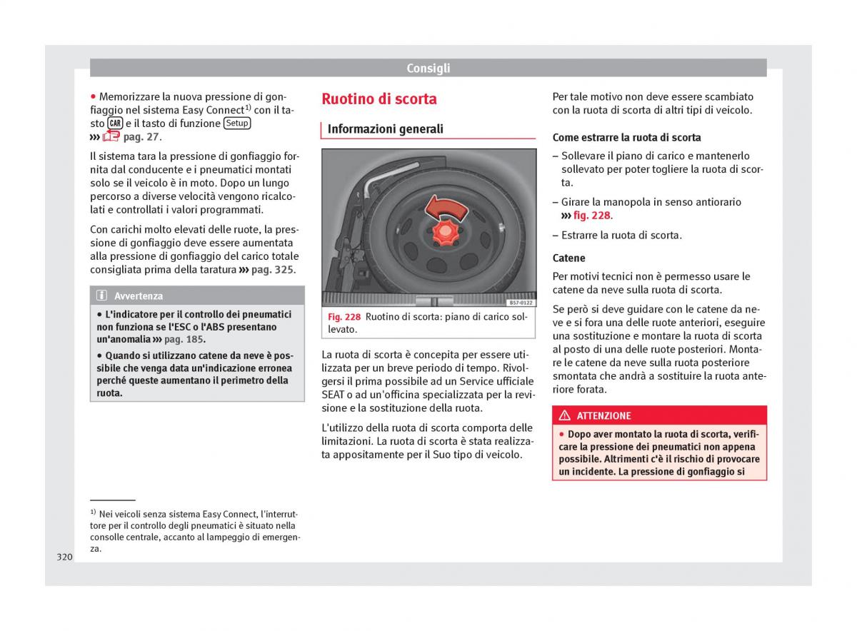 Seat Ateca manuale del proprietario / page 322