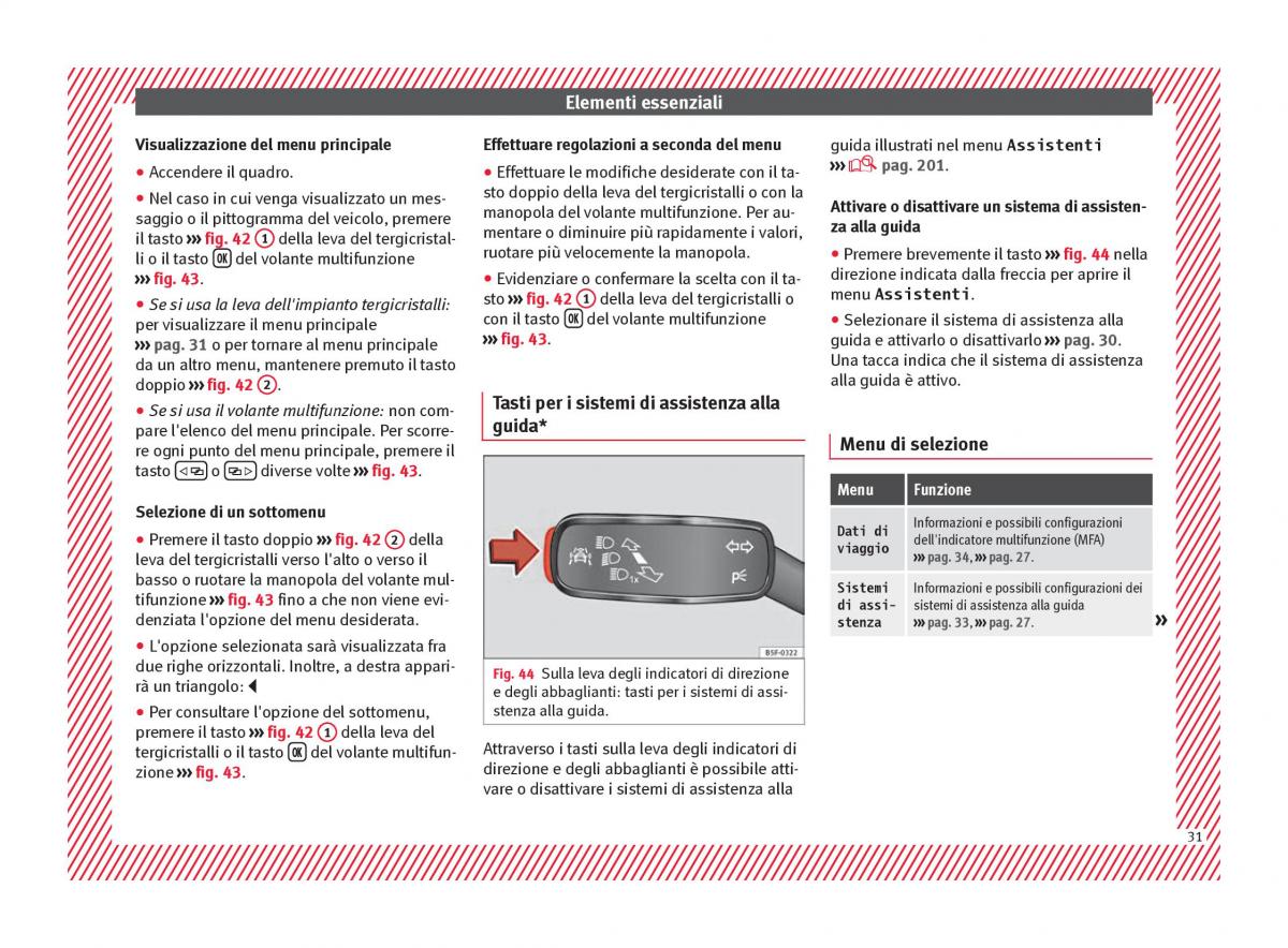 Seat Ateca manuale del proprietario / page 33