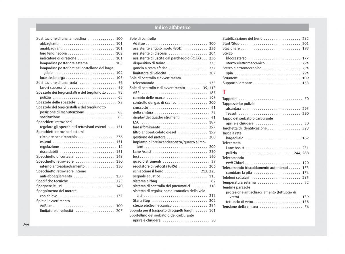 Seat Ateca manuale del proprietario / page 346