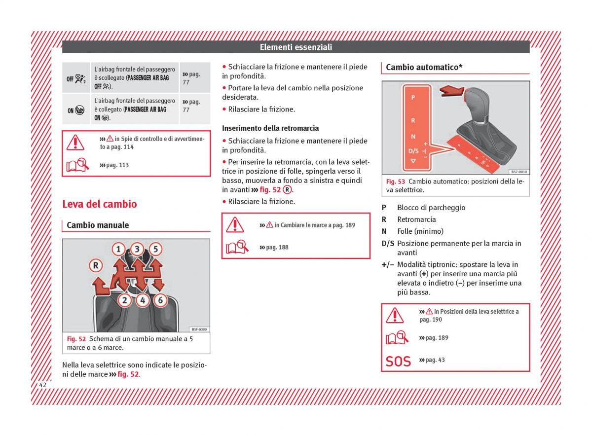 Seat Ateca manuale del proprietario / page 44