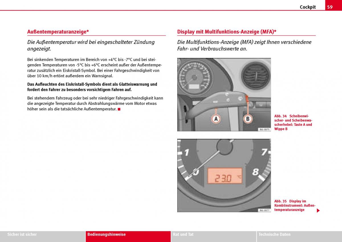 Seat Ibiza III 3 Handbuch / page 61