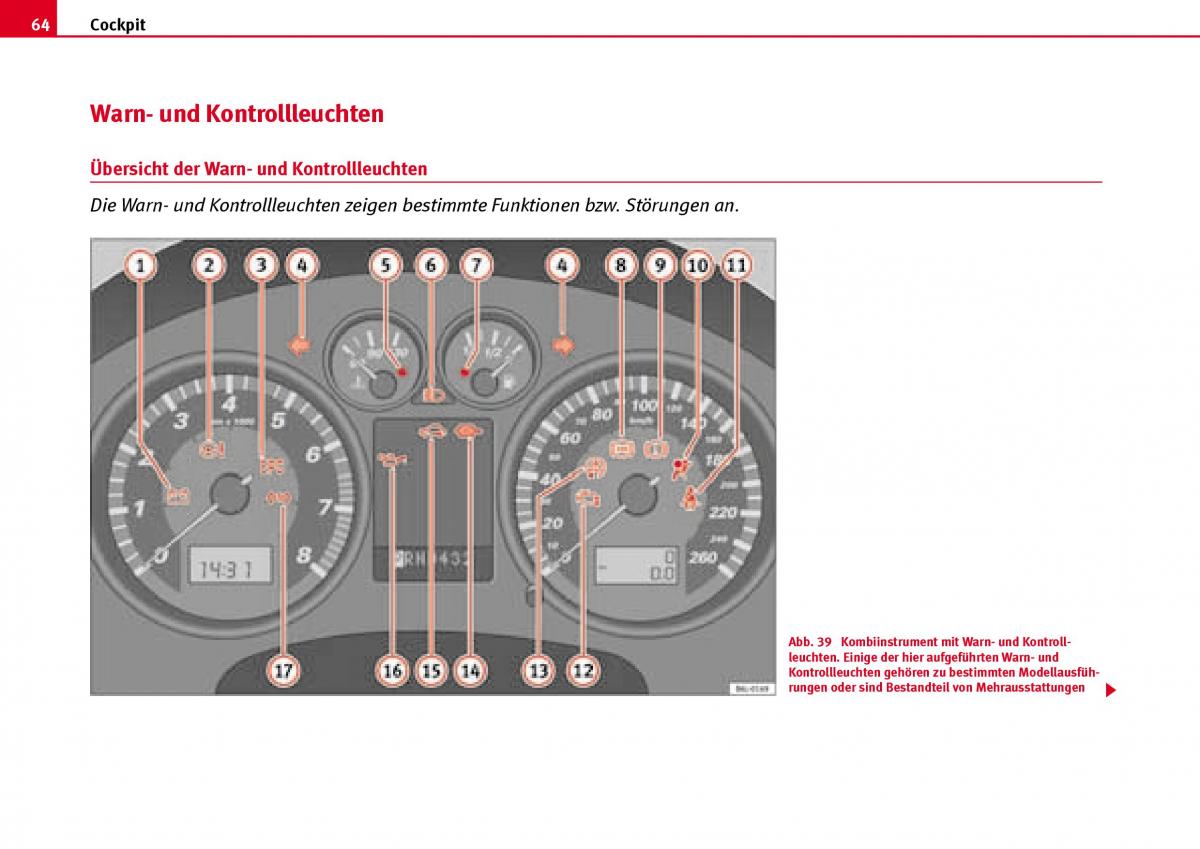 Seat Ibiza III 3 Handbuch / page 66