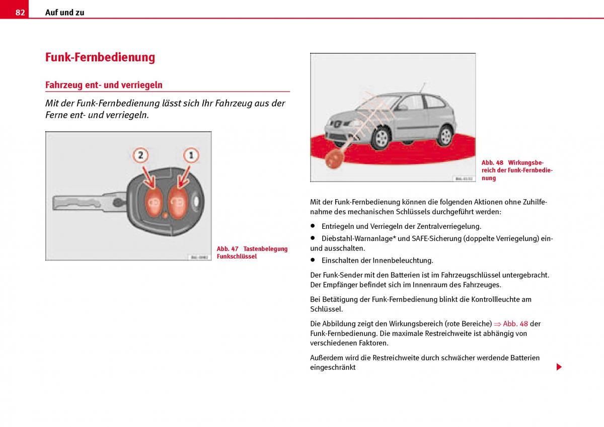 Seat Ibiza III 3 Handbuch / page 84