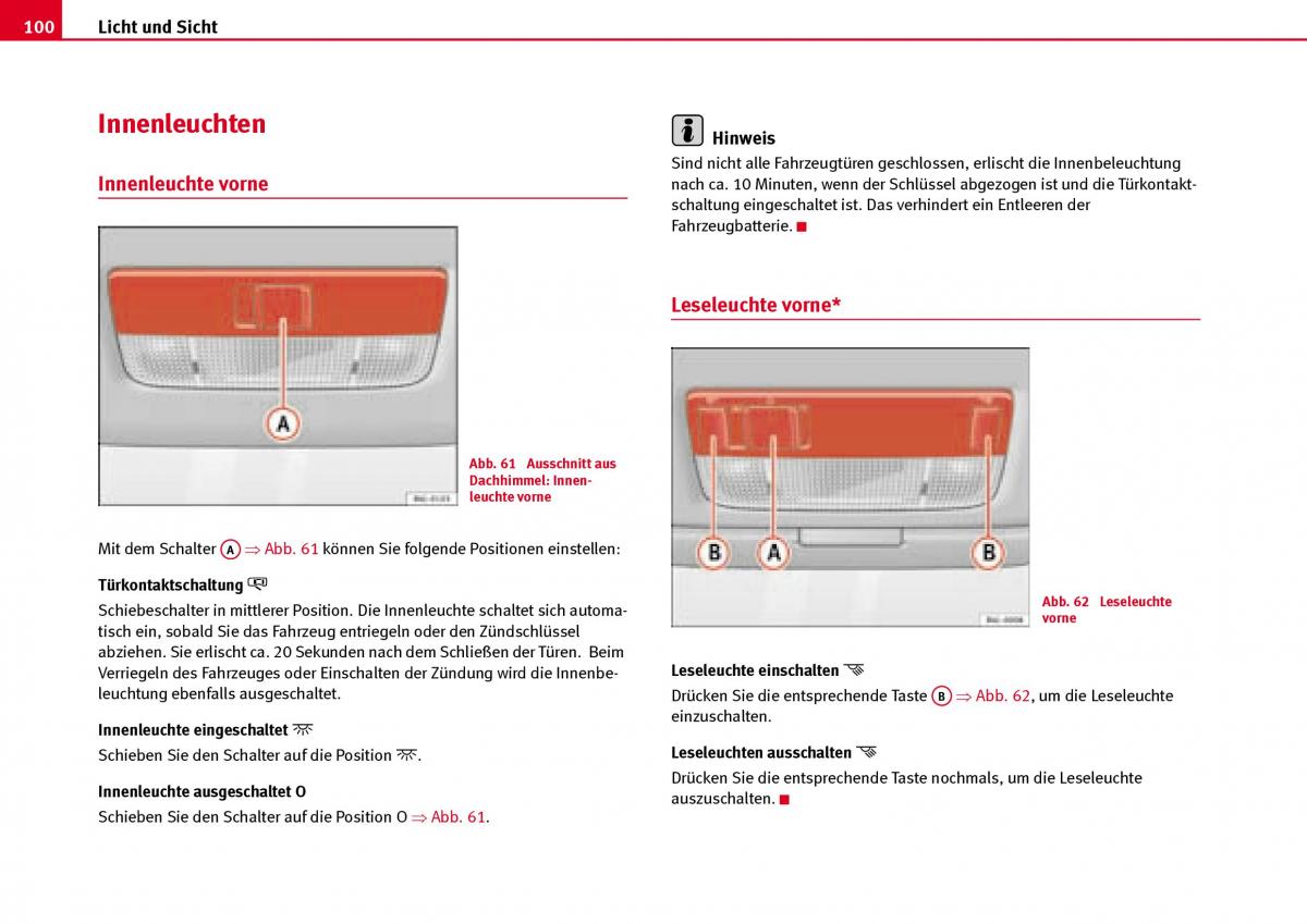 Seat Ibiza III 3 Handbuch / page 102