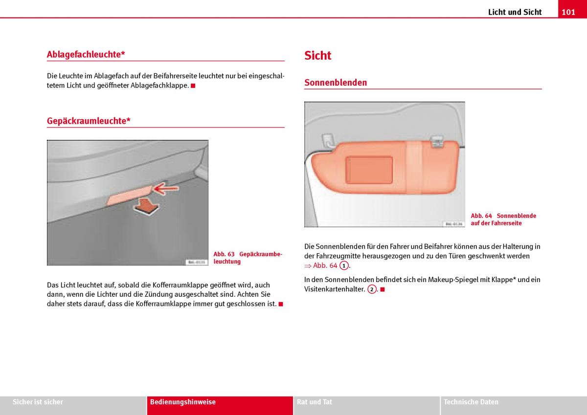 Seat Ibiza III 3 Handbuch / page 103