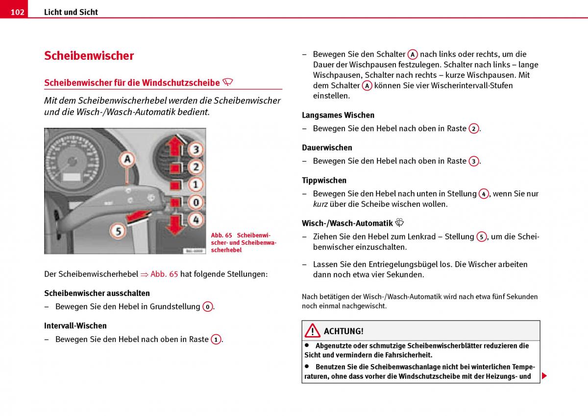 Seat Ibiza III 3 Handbuch / page 104