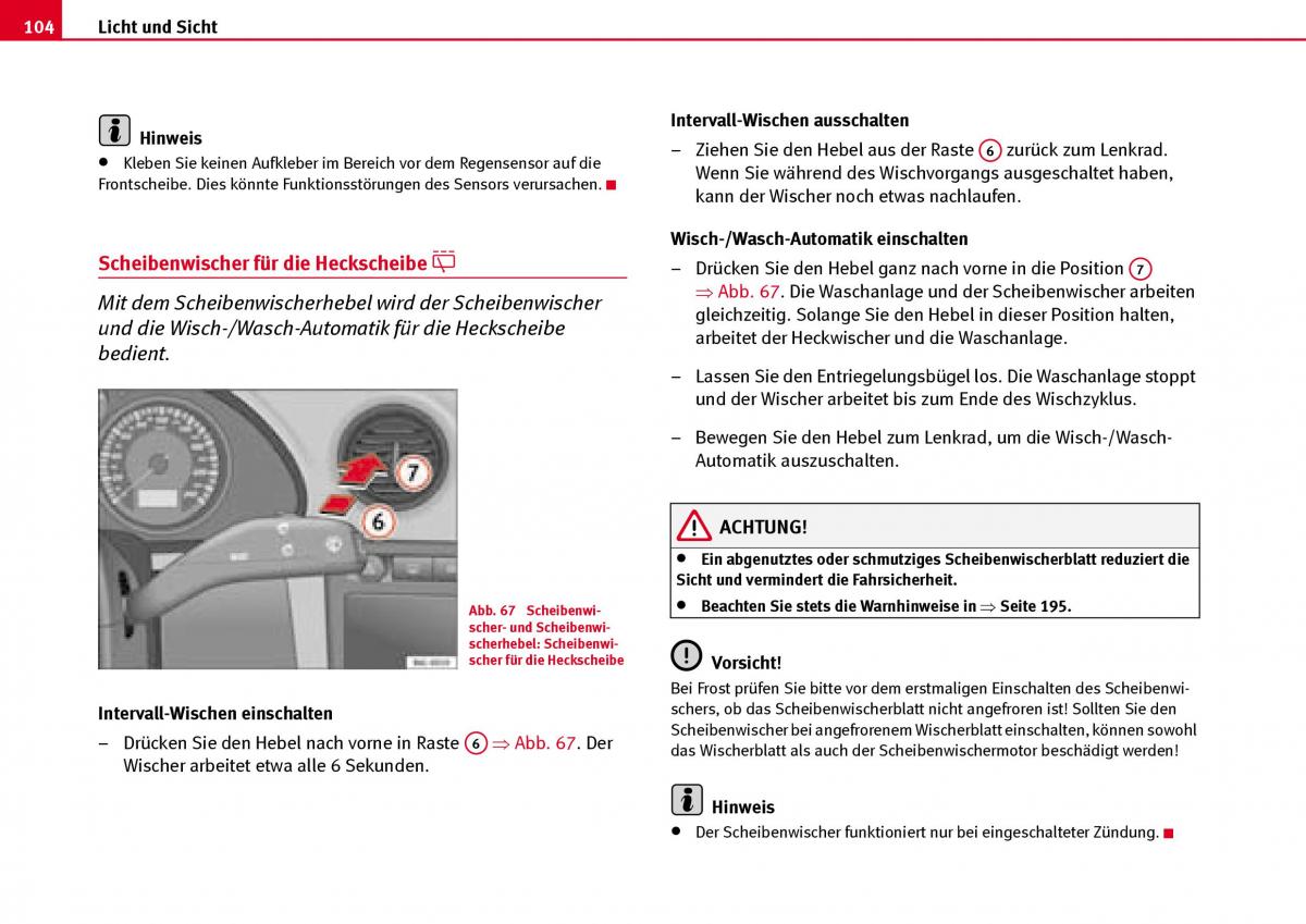 Seat Ibiza III 3 Handbuch / page 106