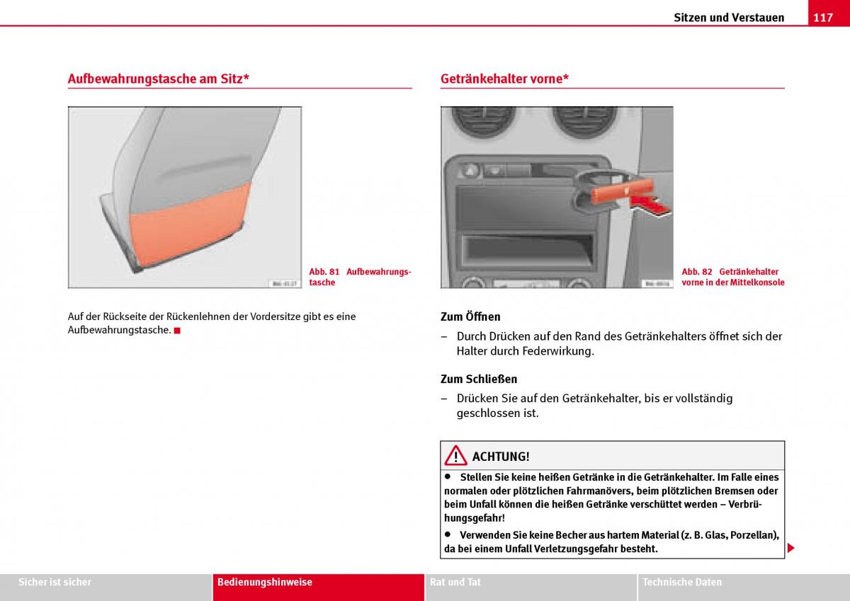 Seat Ibiza III 3 Handbuch / page 119