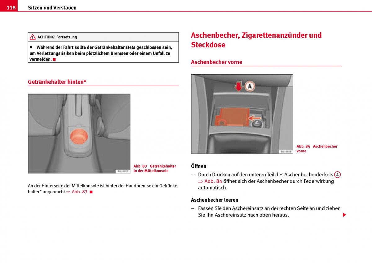 Seat Ibiza III 3 Handbuch / page 120