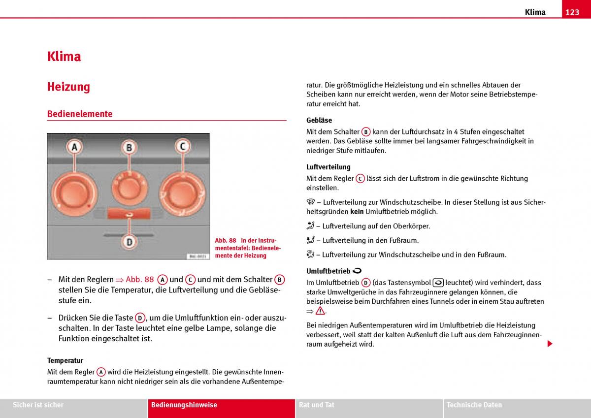 Seat Ibiza III 3 Handbuch / page 125