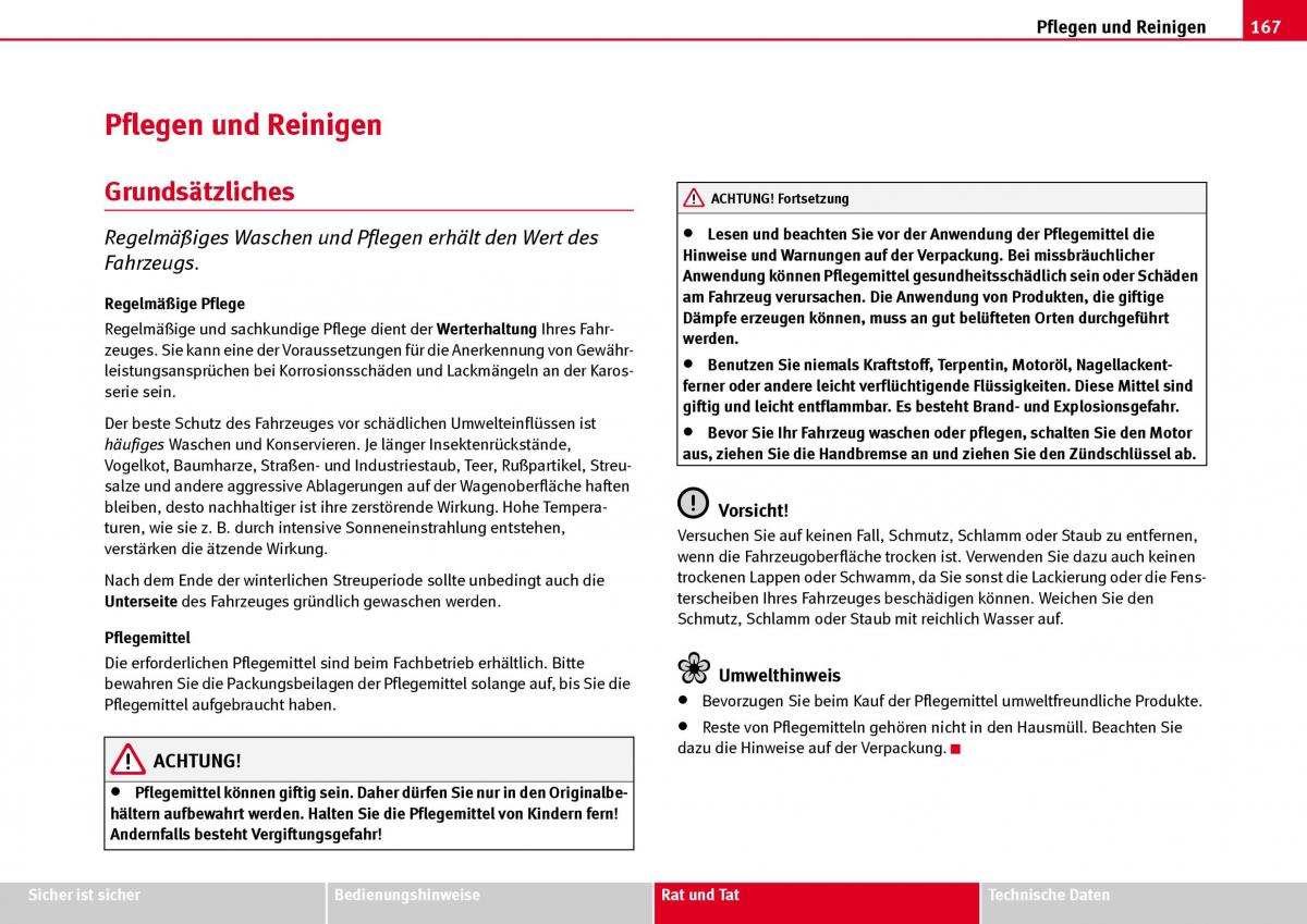 Seat Ibiza III 3 Handbuch / page 169