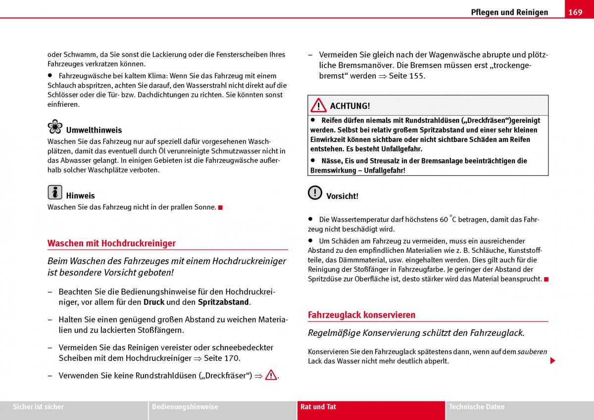 Seat Ibiza III 3 Handbuch / page 171