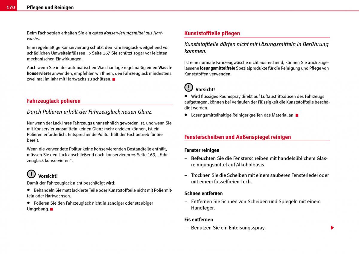 Seat Ibiza III 3 Handbuch / page 172