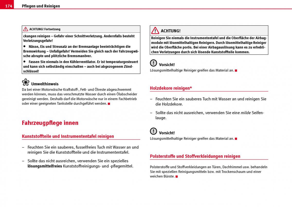 Seat Ibiza III 3 Handbuch / page 176