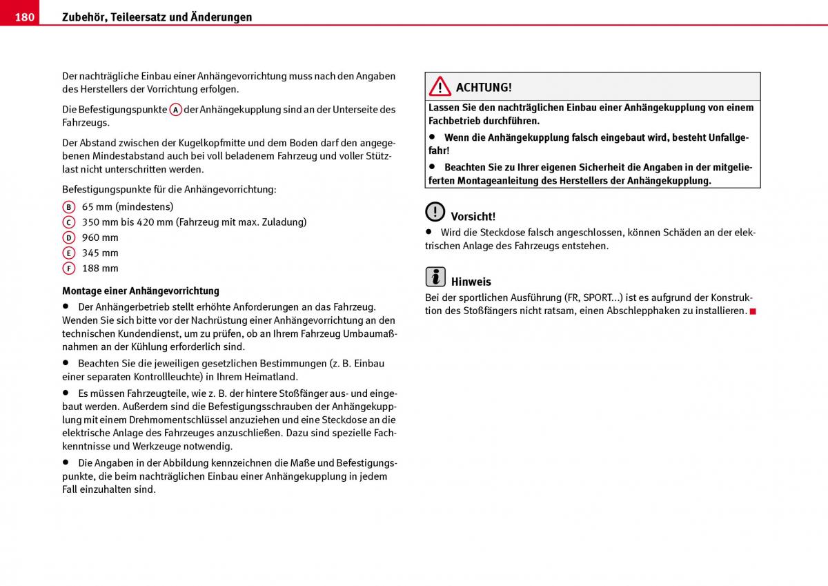 Seat Ibiza III 3 Handbuch / page 182