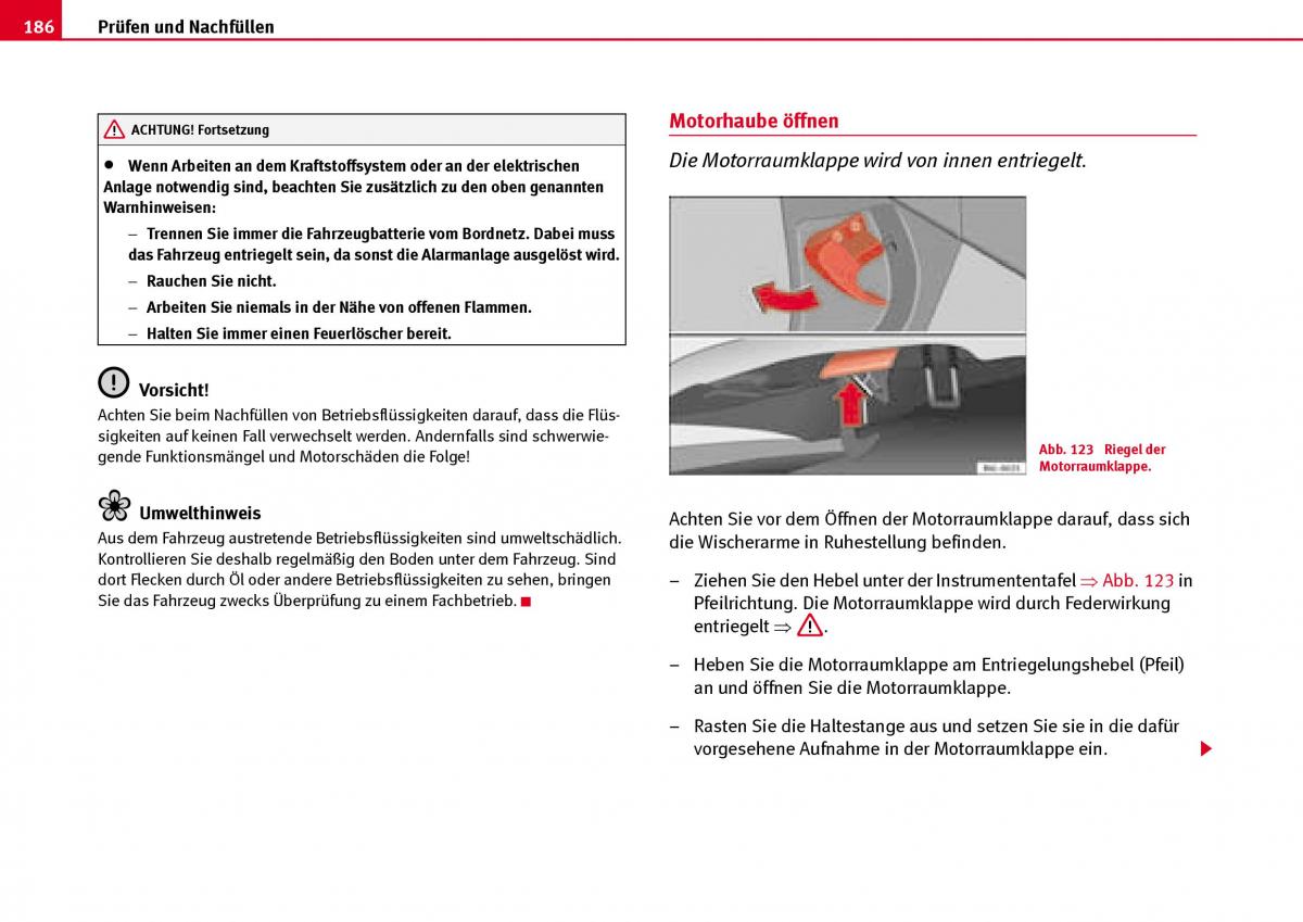 Seat Ibiza III 3 Handbuch / page 188