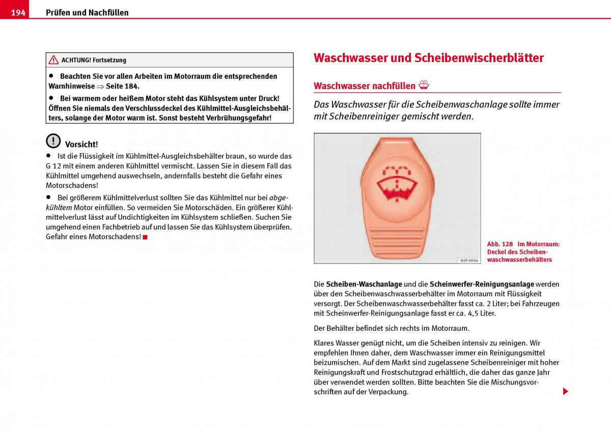 Seat Ibiza III 3 Handbuch / page 196