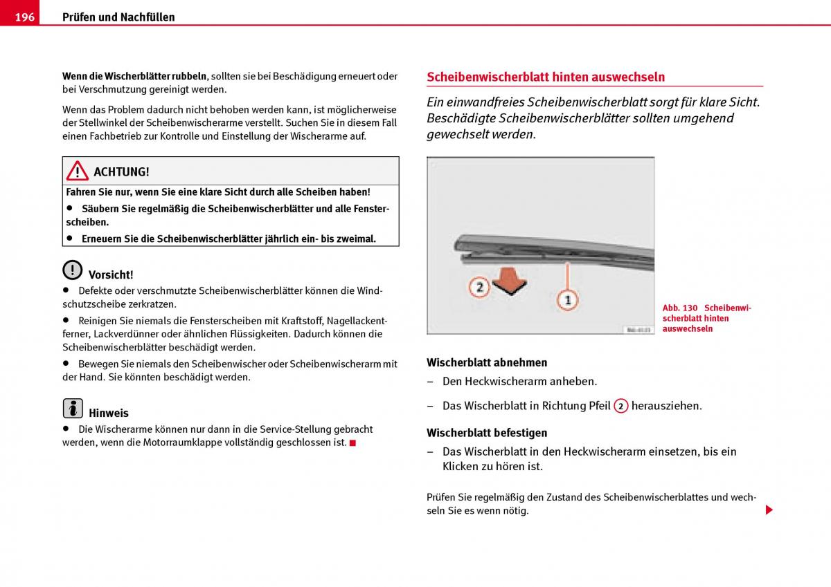 Seat Ibiza III 3 Handbuch / page 198