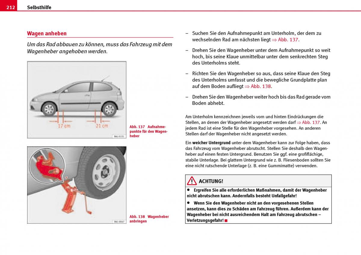 Seat Ibiza III 3 Handbuch / page 214