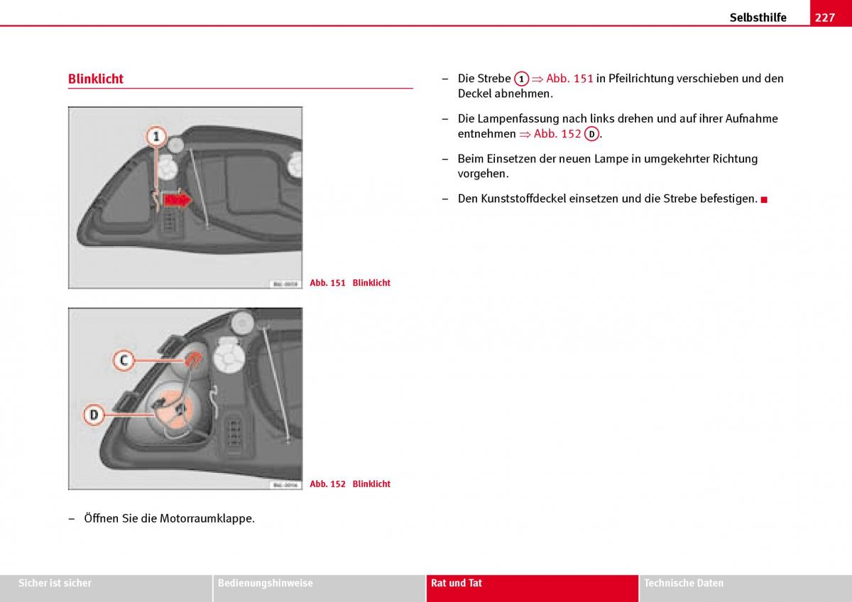 Seat Ibiza III 3 Handbuch / page 229