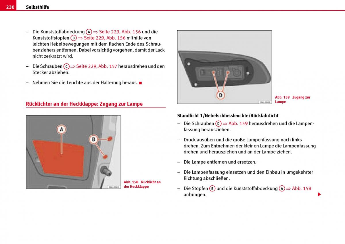 Seat Ibiza III 3 Handbuch / page 232