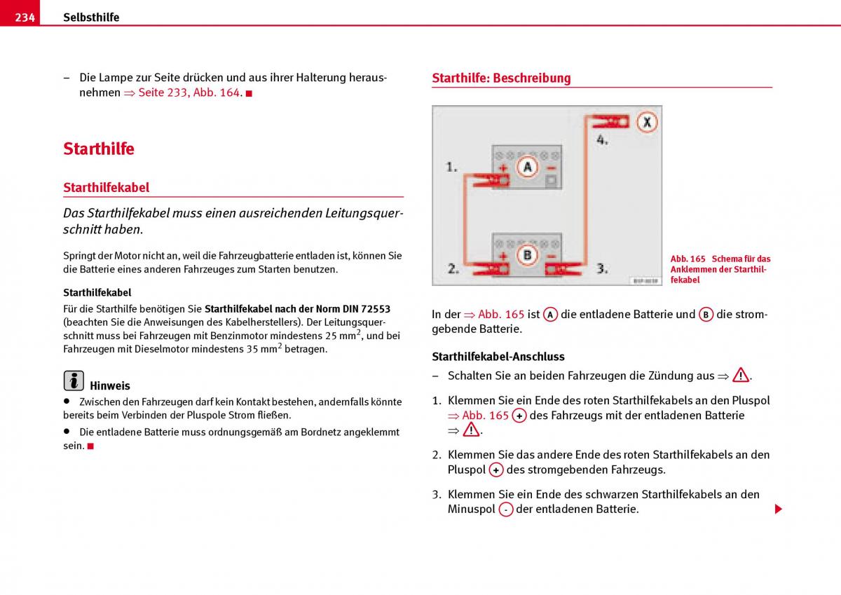 Seat Ibiza III 3 Handbuch / page 236