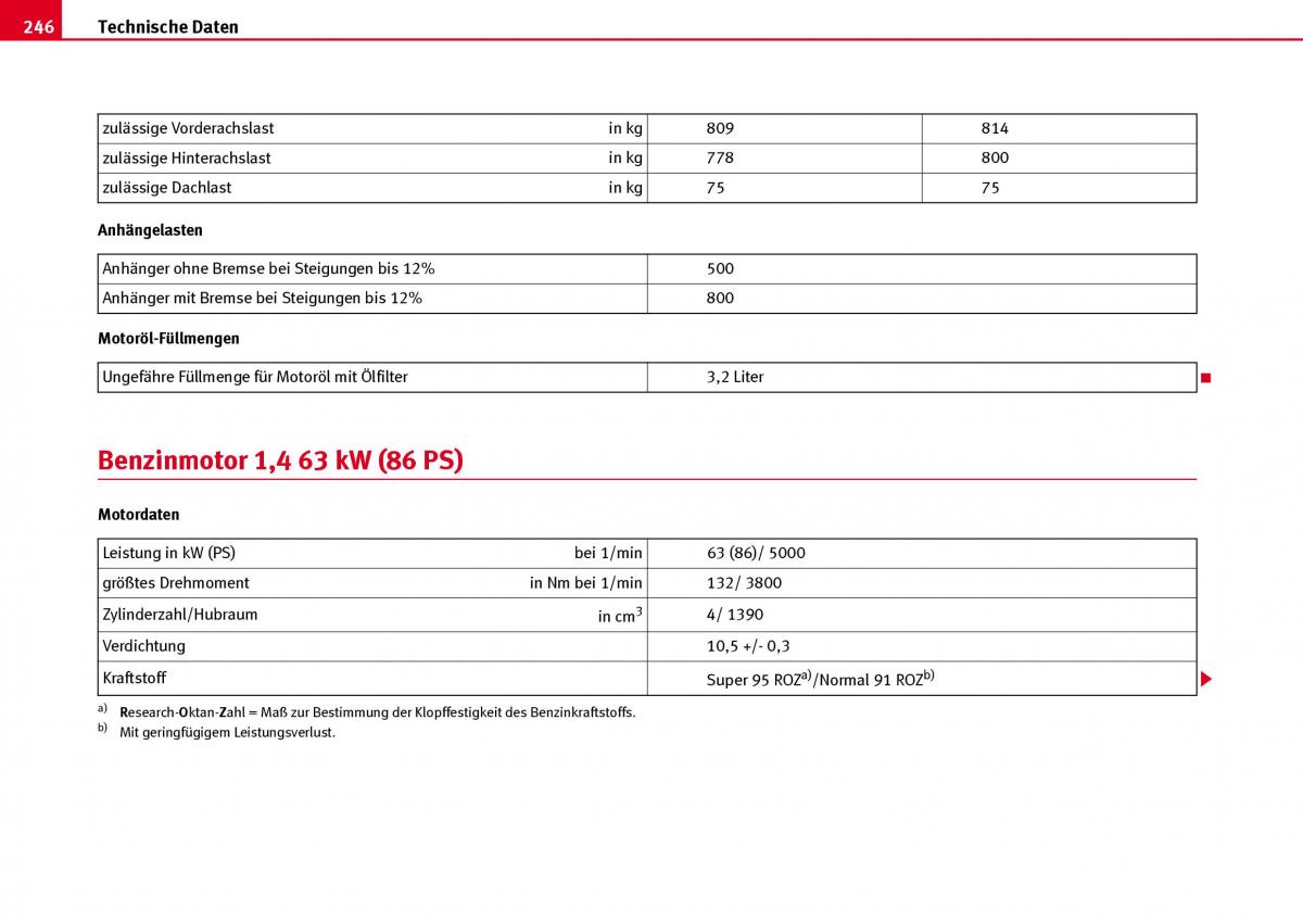 Seat Ibiza III 3 Handbuch / page 248