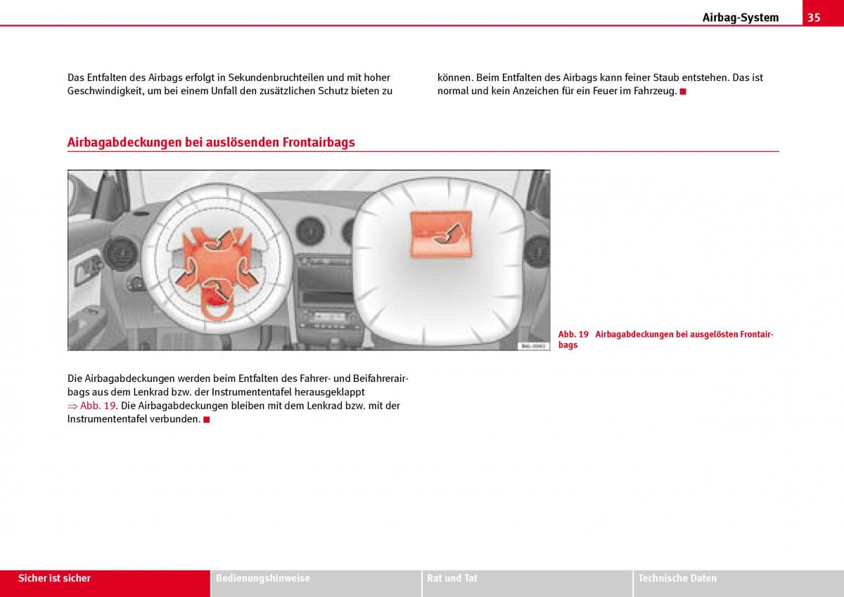 Seat Ibiza III 3 Handbuch / page 37