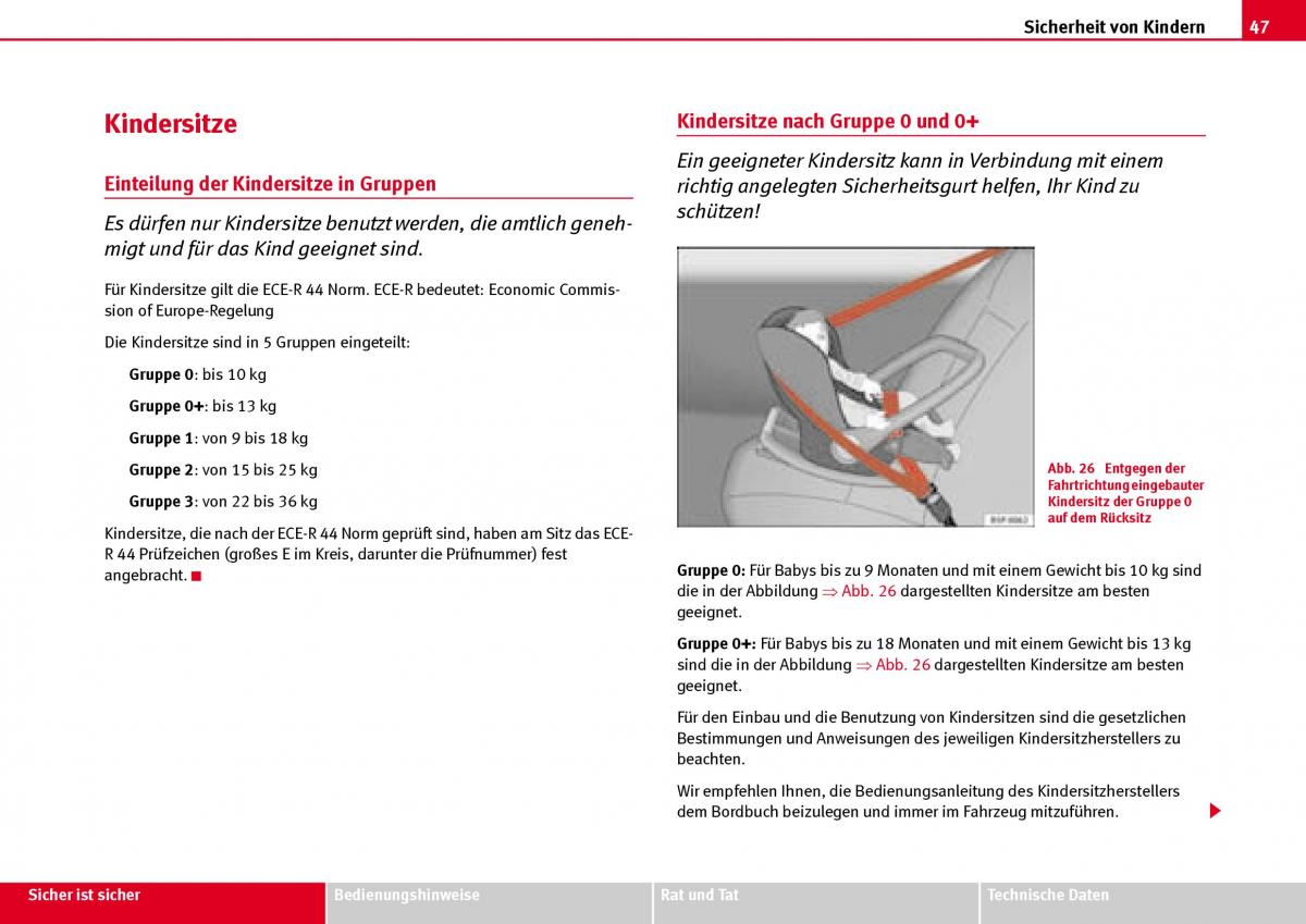 Seat Ibiza III 3 Handbuch / page 49